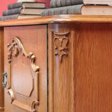 Load image into Gallery viewer, x SOLD Pair of Vintage Bedside Tables, French Lamp Tables, Pair of Oak Hall Cabinets B10907