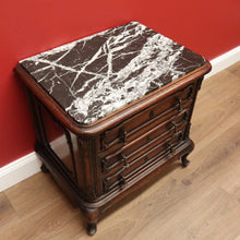 Load image into Gallery viewer, x SOLD Antique French Chest of Drawers, Lamp Table, Hall Cabinet, Marble Top Chest B10569