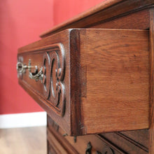 Load image into Gallery viewer, x SOLD Antique French Oak Chest of Drawers, Antique French Hall Cupboard with Drawer B10866