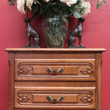 Load image into Gallery viewer, x SOLD Vintage French Chest of Drawers, Lingerie Chest, Hall Cupboard, Oak Tall Boy B10953