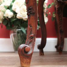 Load image into Gallery viewer, x SOLD Set of 4 Antique Chairs, Antique French Dining or Kitchen Chairs. Olive Fabric B11163