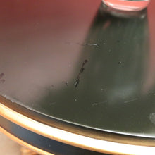 Load image into Gallery viewer, x SOLD Vintage Italian Two-tier Side Table with Tri-leg Base, Black Ebonised Lamp Table B11249