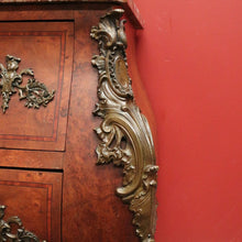 Load image into Gallery viewer, x SOLD Antique French Chest of Drawers, Marble Top Hall Cupboard, Burr Walnut Chest B11073