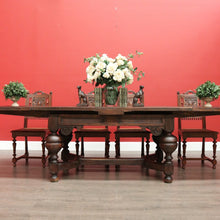 Load image into Gallery viewer, x SOLD Antique French Table, French Oak 2 Leaf Extension Dining Kitchen Table Stretcher B10449