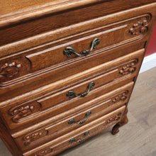 Load image into Gallery viewer, x SOLD Vintage French Chest of Drawers, Lingerie Chest, Hall Cupboard, Oak Tall Boy B10953