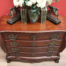Load image into Gallery viewer, x SOLD Vintage French Mahogany 4 Drawer Carved Bedroom Hallway Chest of Drawers Cabinet B10704