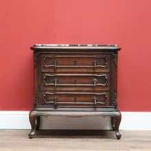 Load image into Gallery viewer, x SOLD Antique French Chest of Drawers, Lamp Table, Hall Cabinet, Marble Top Chest B10569