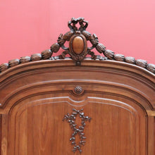 Load image into Gallery viewer, x SOLD Antique French Walnut and Cane Insert Double Bed. Antique French Bed with Slats B10844`
