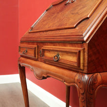 Load image into Gallery viewer, x SOLD Antique French Writing Bureau, Walnut and Burr Walnut Desk Office Desk Bureau. B10337