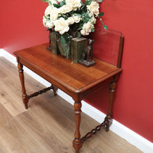 Load image into Gallery viewer, x SOLD Antique Glass Back Banker's Desk or Banker's Table, Australian Maple Office Desk B10790