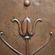 Load image into Gallery viewer, x SOLD Antique French Art Nouveau Fire Screen, Copper Fire Screen with Handles. B10390
