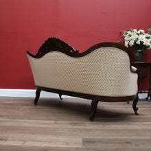 Load image into Gallery viewer, x SOLD Antique English Chaise, Sofa, Lounge. Mahogany Settee, 3 seat Armchair Lounge B10971