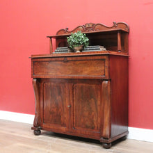 Load image into Gallery viewer, x SOLD Antique English Mahogany Secretaire Sideboard, 6 Drawer Office Desk Chiffonier B11037
