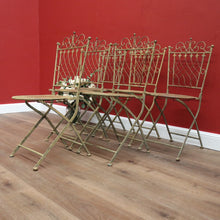 Load image into Gallery viewer, x SOLD Set of Six Iron Garden Chairs, Outdoor Chairs, Café Chairs in the French Style B11087