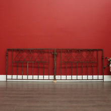 Load image into Gallery viewer, Set of Antique Australia Garden Gates, Driveway Gates. Wrought Iron and Iron