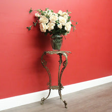 Load image into Gallery viewer, x SOLD Antique French Jardiniere Stand, French Brass 2 Tier Plant Stand Side Lamp Table B10481