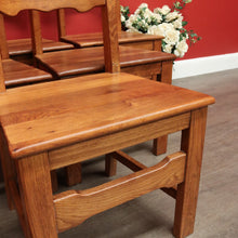 Load image into Gallery viewer, x SOLD Set of 6 Dining Chairs, Antique French Oak Kitchen Chairs, Ladder Back Chairs B10504