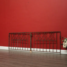 Load image into Gallery viewer, x SOLD Set of Antique Australia Garden Gates, Driveway Gates. Wrought Iron and Iron. B10410