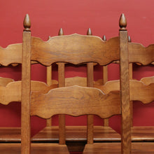 Load image into Gallery viewer, x SOLD Set of 6 Dining Chairs, Antique French Oak Kitchen Chairs, Ladder Back Chairs B10504