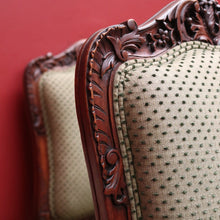 Load image into Gallery viewer, x SOLD Set of 4 Antique Chairs, Antique French Dining or Kitchen Chairs. Olive Fabric B11163