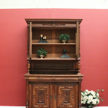 Load image into Gallery viewer, x SOLD Antique French Walnut Bookcase, French Two Height China Cabinet, Hall Cupboard B10806