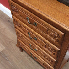 Load image into Gallery viewer, x SOLD Vintage French Chest of Drawers, Lingerie Chest, Hall Cupboard, Oak Tall Boy B10953