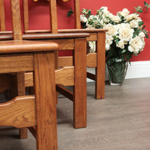 Load image into Gallery viewer, x SOLD Set of 6 Dining Chairs, Antique French Oak Kitchen Chairs, Ladder Back Chairs B10504