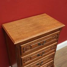 Load image into Gallery viewer, x SOLD Vintage French Chest of Drawers, Lingerie Chest, Hall Cupboard, Oak Tall Boy B10953