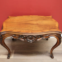 Load image into Gallery viewer, x SOLD Antique French Walnut Centre Table, Hall, Foyer, Sofa Table Carved Apron & Legs  B10644