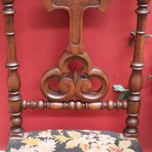 Load image into Gallery viewer, x SOLD Antique French Prayer Chair, Home Worship Kneeler for Prayer. Tapestry Seat Rest B11190