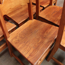 Load image into Gallery viewer, x SOLD Set of 6 Dining Chairs, Antique French Oak Kitchen Chairs, Ladder Back Chairs B10504