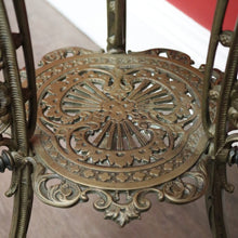 Load image into Gallery viewer, x SOLD Antique French Jardiniere Stand, French Brass 2 Tier Plant Stand Side Lamp Table B10481