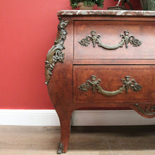 Load image into Gallery viewer, x SOLD Antique French Chest of Drawers, Marble Top Hall Cupboard, Burr Walnut Chest B11073