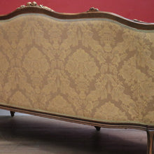 Load image into Gallery viewer, x SOLD Vintage Italian Three Seat Lounge, Button Back Walnut and Fabric Lounge, Cushion B11050