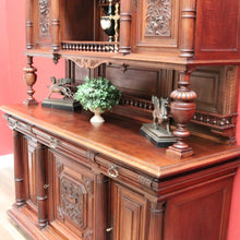 Load image into Gallery viewer, x SOLD Antique Sideboard, French Walnut Sideboard, Buffet Cabinet Cupboard with Drawers B10852