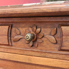 Load image into Gallery viewer, x SOLD Antique Bedside Cabinet, French Walnut and Marble Top Bedside, Lamp Hall Table B10831