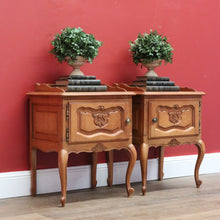 Load image into Gallery viewer, x SOLD Pair of Vintage French Bedside Table, Lamp Tables, Side Tables, Bedside Cabinets B10886