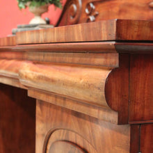 Load image into Gallery viewer, x SOLD Antique English Mahogany Sideboard Antique Inverted Twin Pedestal Sideboard B10984