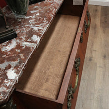 Load image into Gallery viewer, x SOLD Antique French Chest of Drawers, Marble Top Hall Cupboard, Burr Walnut Chest B11073