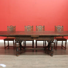 Load image into Gallery viewer, x SOLD Antique French Table, French Oak 2 Leaf Extension Dining Kitchen Table Stretcher B10449