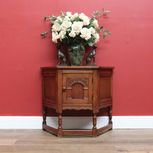 Load image into Gallery viewer, Vintage French Side Cabinet, Hall Cupboard, Trapeze Shaped Wine or Lamp Table B10809
