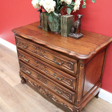 Load image into Gallery viewer, x SOLD Antique French Chest of Drawers, Oak 3 Drawer Hall Cabinet, Foyer Chest Drawers B10572