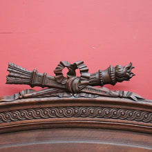 Load image into Gallery viewer, x SOLD Antique French Bed, French Oak Double Bed with Headboard, Foot Side Rails Slats B10455