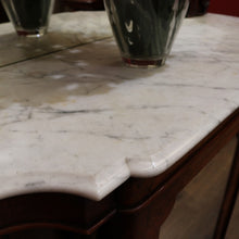Load image into Gallery viewer, x SOLD Antique English Credenza, or Marble Top , Mirror Back Sideboard or Hall Cabinet