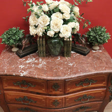 Load image into Gallery viewer, x SOLD Antique French Chest of Drawers, Antique Walnut, Brass, Marble Chest of Drawers B10781