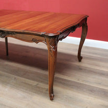 Load image into Gallery viewer, x SOLD Antique French Dining Table Antique Walnut 3 Leaf Extension Kitchen Dining Table B10689
