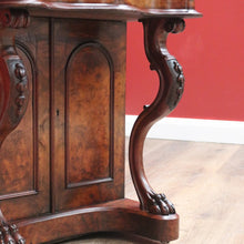 Load image into Gallery viewer, x SOLD Antique English Davenport Leather Top Desk, Writing Desk, Storage Locks and Keys B11003