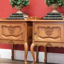 Load image into Gallery viewer, x SOLD Pair of Vintage French Bedside Table, Lamp Tables, Side Tables, Bedside Cabinets B10886