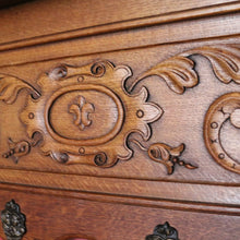 Load image into Gallery viewer, x SOLD Antique Vintage French Coat Rack with Fleur de Lis Carvings. Scarf Hat Umbrella B10639