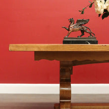 Load image into Gallery viewer, x SOLD Antique French Oak Refectory Table Dining Table Church Gothic Quatrefoil Shape to Pedestal B10317